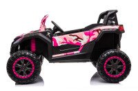 Kinderauto UTV Road lackiert 2-Sitzer Allrad 4x75W 24V 7Ah 2.4G RC Spider Rot