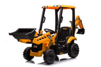 Kinder Traktor JCB 4 in 1 Bagger und Bulldozer 2x30W 12V/7Ah