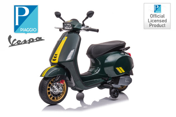 Kinder Motorrad Vespa Sprint mit Lizenz 1x25W 6V 4Ah